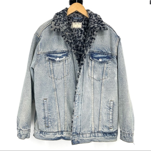 Free People Jackets & Blazers - We The Free Wild Ones Sherpa Trucker Jacket